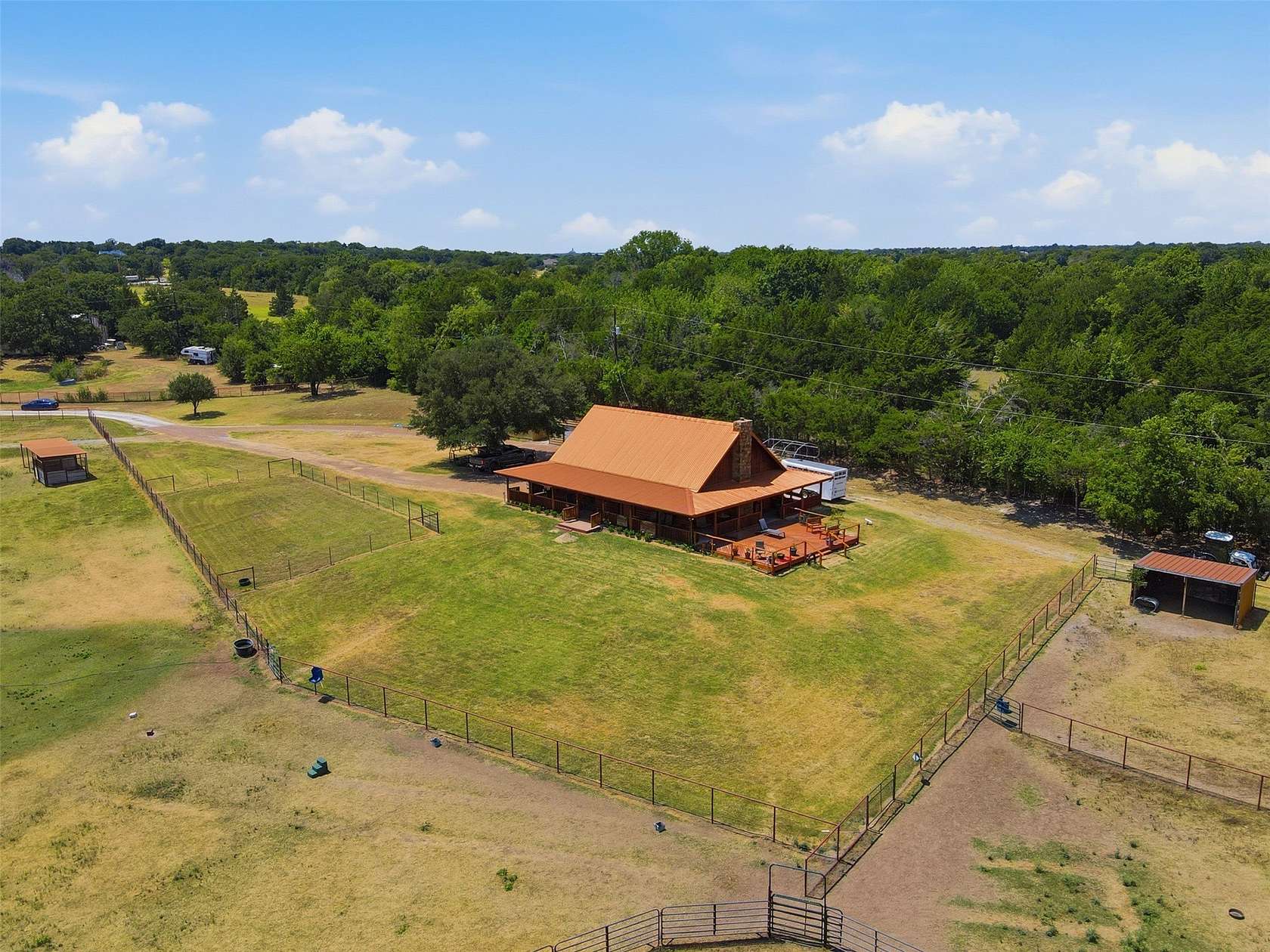 10.5 Acres of Land with Home for Sale in Decatur, Texas