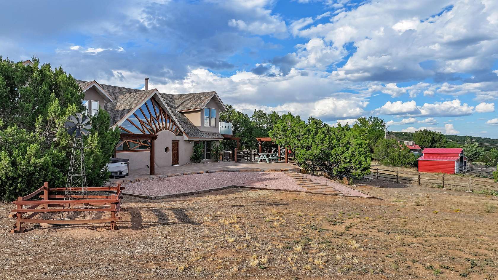 5.77 Acres of Land with Home for Sale in Edgewood, New Mexico