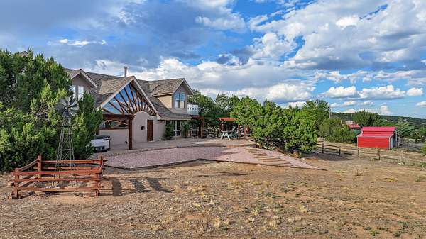 5.77 Acres of Land with Home for Sale in Edgewood, New Mexico