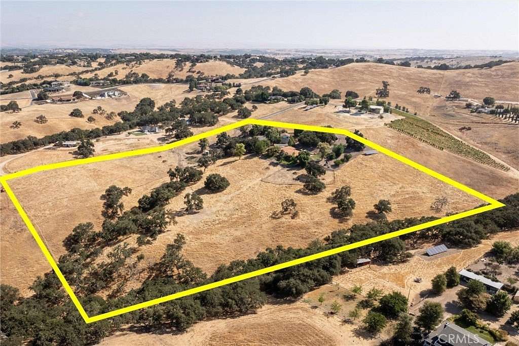 13 Acres of Land with Home for Sale in Templeton, California