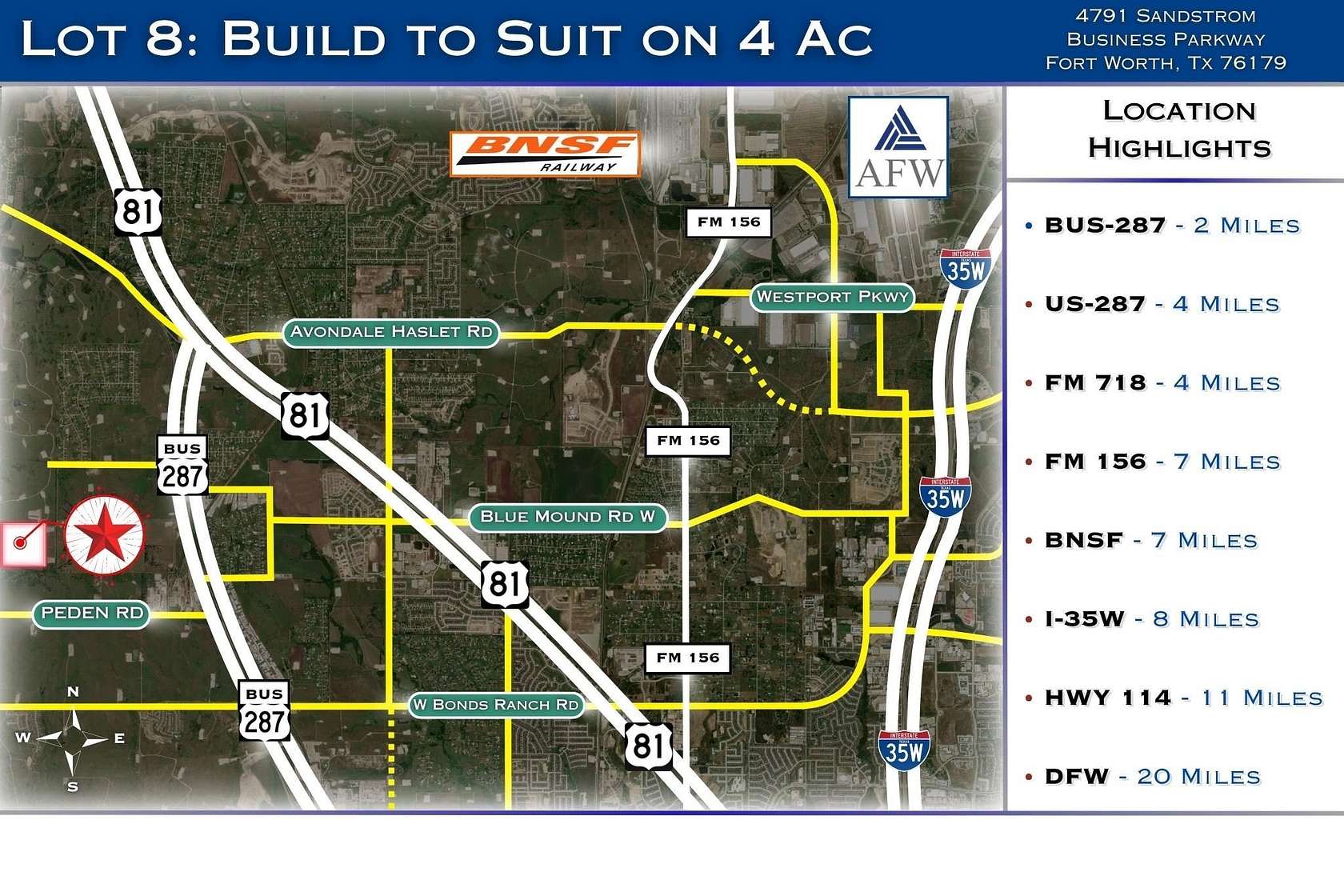 4 Acres of Land for Sale in Fort Worth, Texas