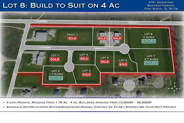 4 Acres of Land for Sale in Fort Worth, Texas