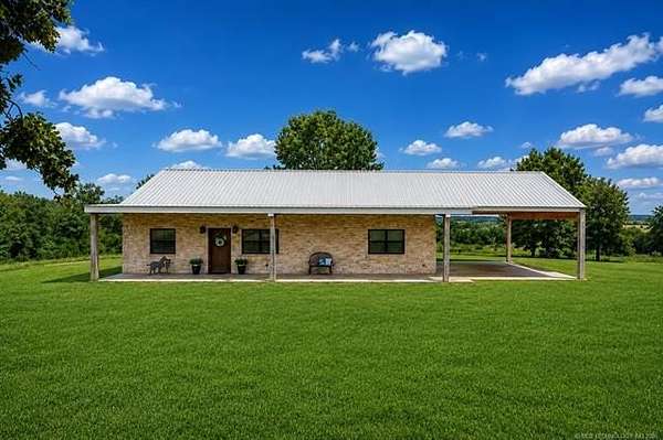80 Acres of Agricultural Land with Home for Sale in Antlers, Oklahoma