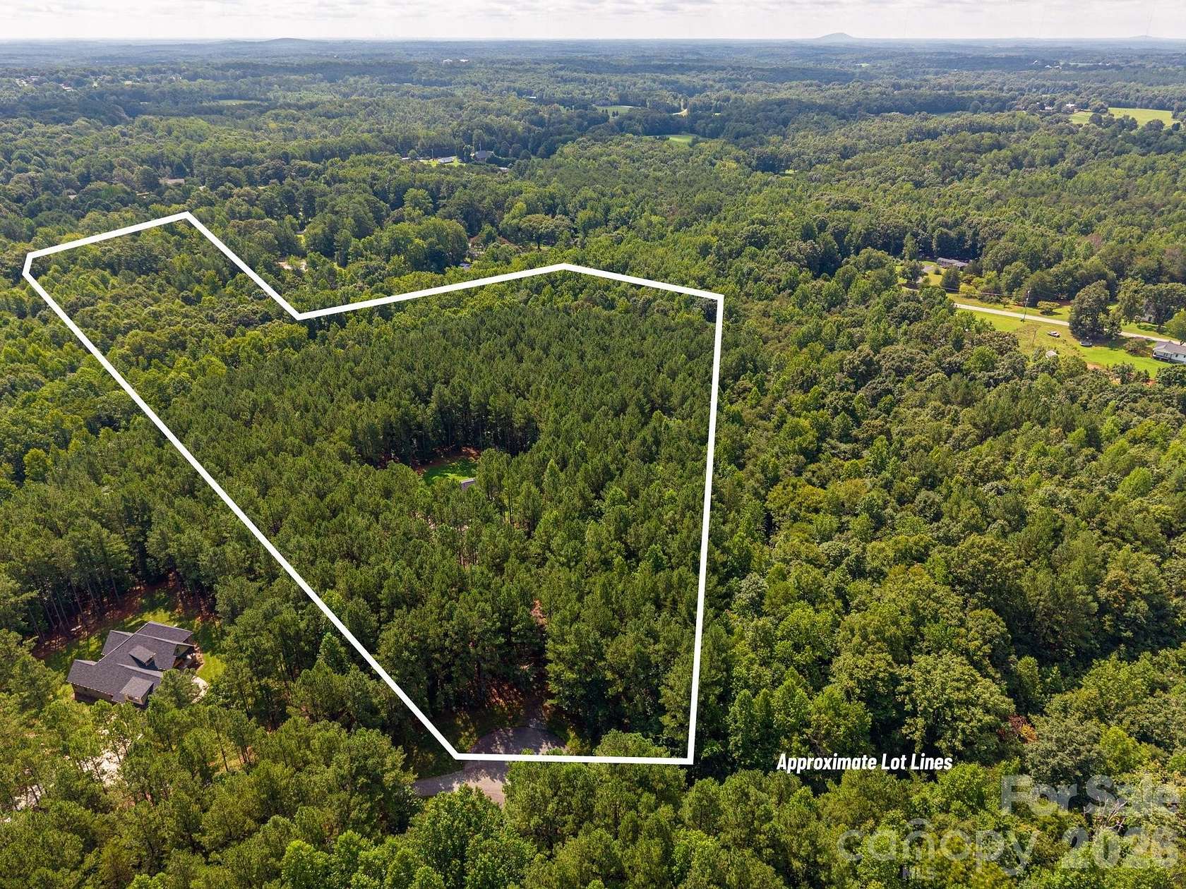 10.9 Acres of Land with Home for Sale in Lincolnton, North Carolina