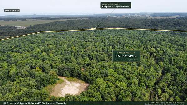 197 Acres of Recreational Land for Sale in Manistee, Michigan
