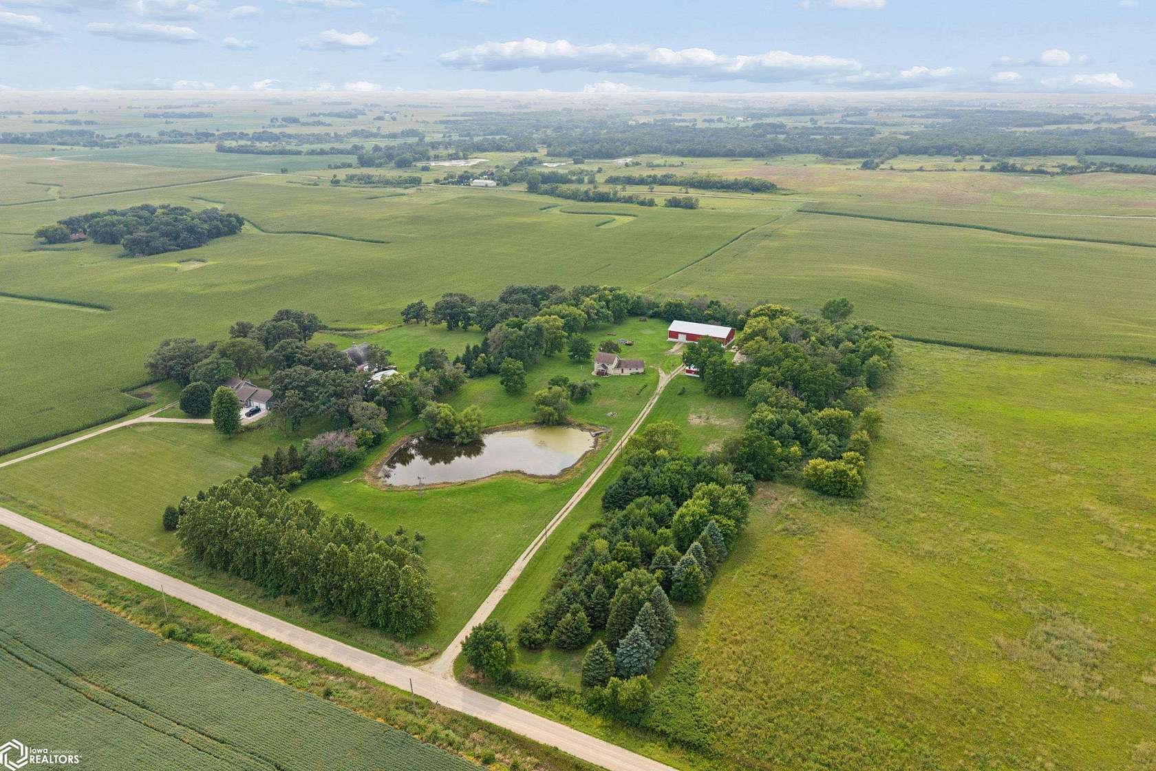 9.17 Acres of Land with Home for Sale in Forest City, Iowa