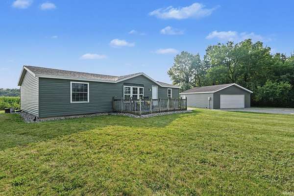 5.36 Acres of Land with Home for Sale in Roann, Indiana