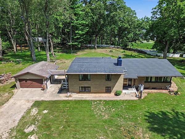 6.4 Acres of Land with Home for Sale in Pleasant Lake, Michigan