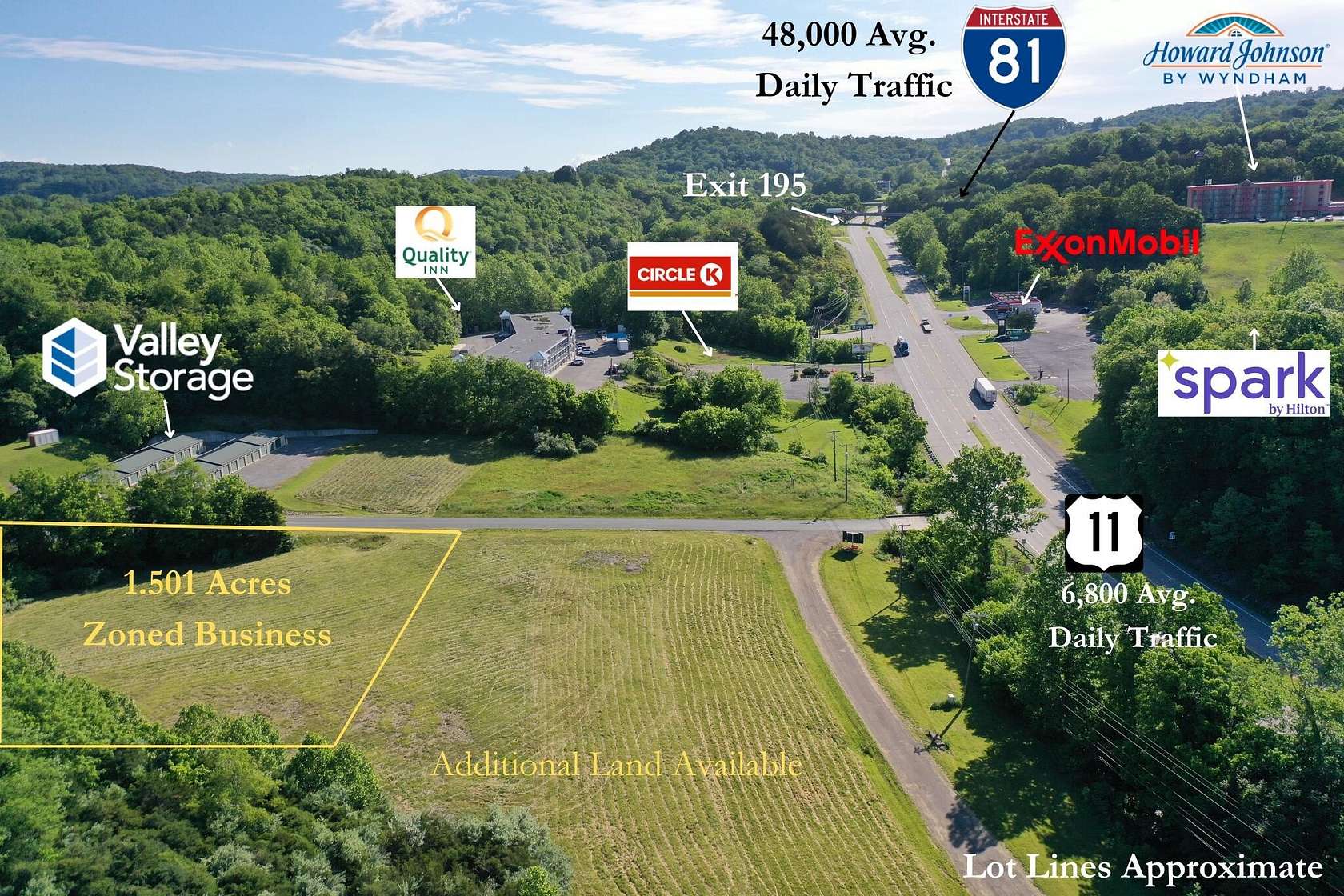 1.5 Acres of Commercial Land for Sale in Lexington, Virginia