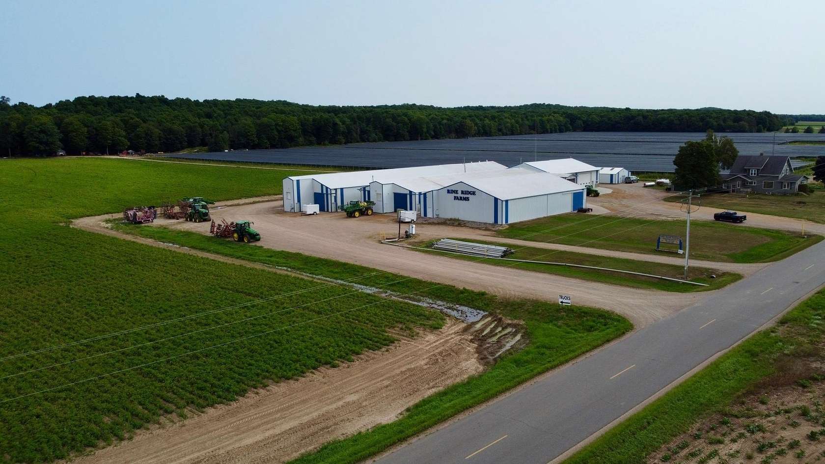 215 Acres of Agricultural Land with Home for Sale in Bryant, Wisconsin