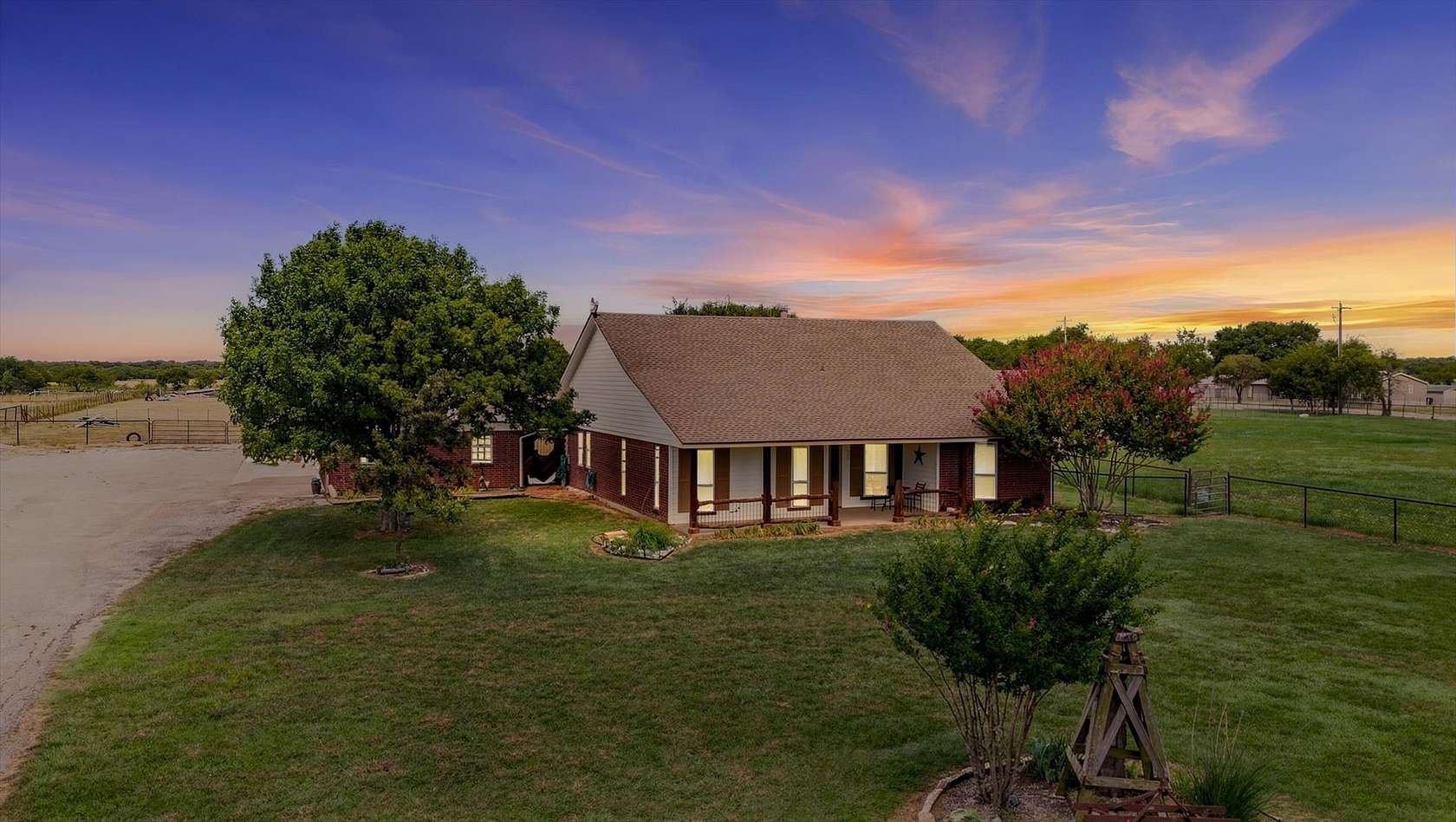 3 Acres of Land with Home for Sale in Krum, Texas