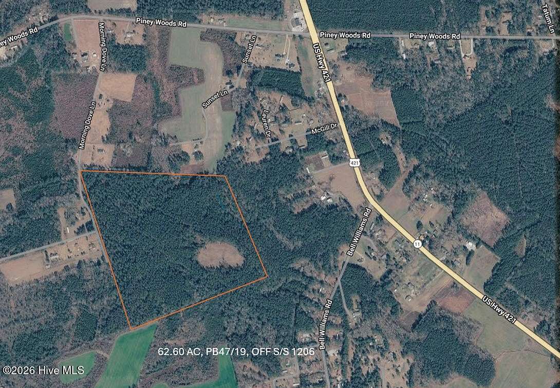 62.6 Acres of Land for Sale in Watha, North Carolina