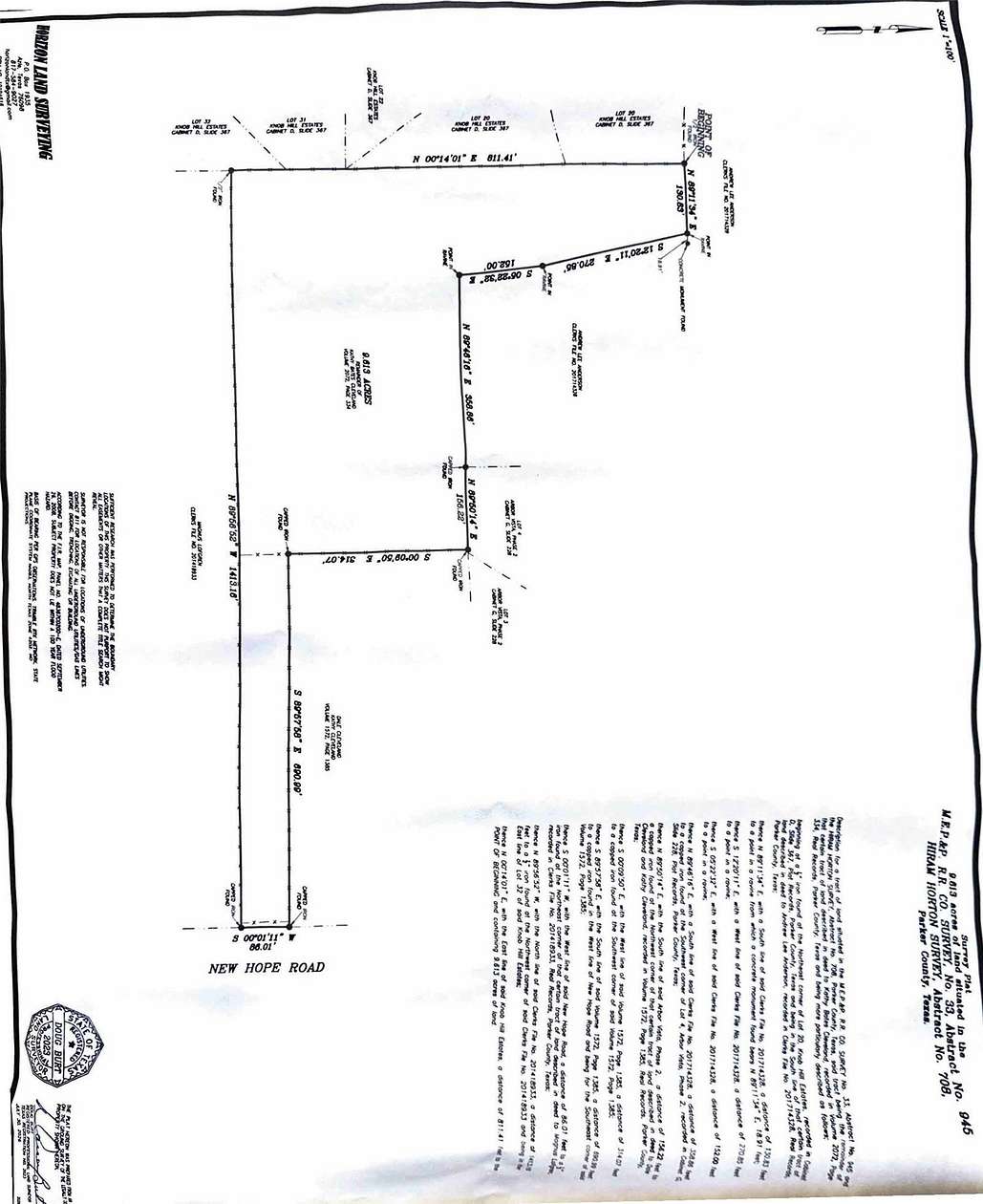 9.61 Acres of Land for Sale in Boyd, Texas