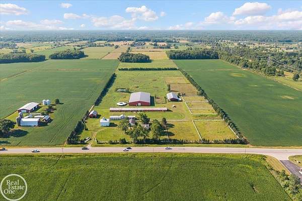 40 Acres of Agricultural Land with Home for Sale in East China Township, Michigan