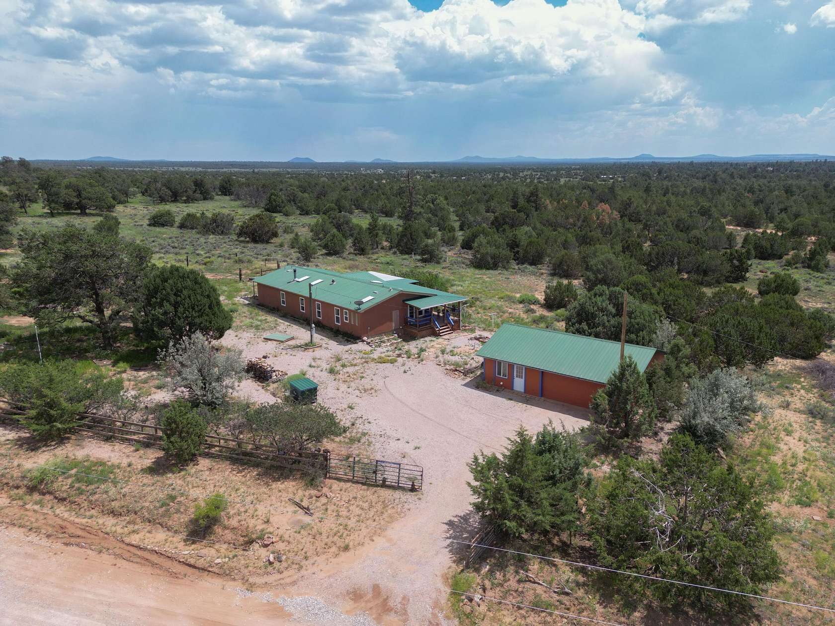 20.2 Acres of Recreational Land with Home for Sale in Ramah, New Mexico