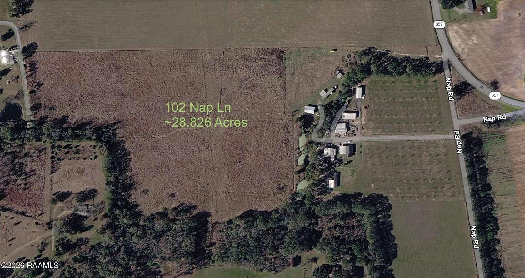 26.8 Acres of Land for Sale in Opelousas, Louisiana