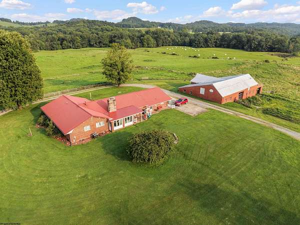 144 Acres of Land with Home for Sale in Buckhannon, West Virginia