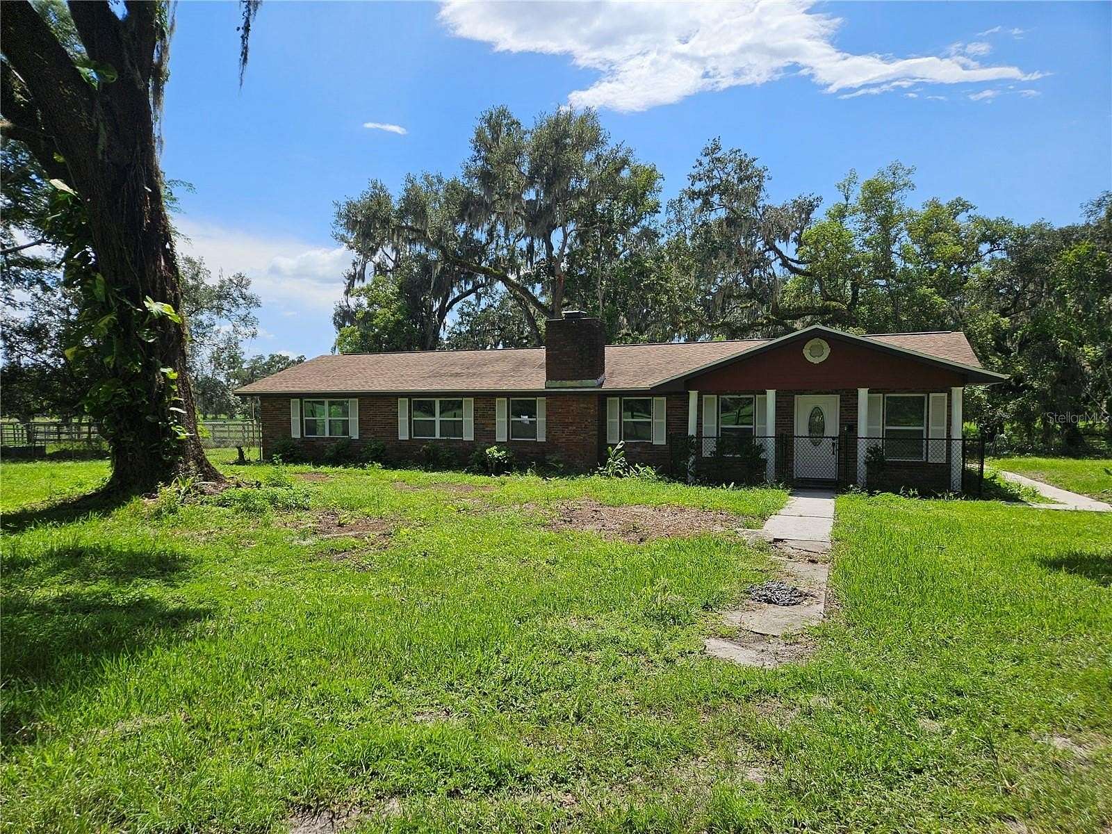 38.3 Acres of Agricultural Land with Home for Sale in Dade City, Florida