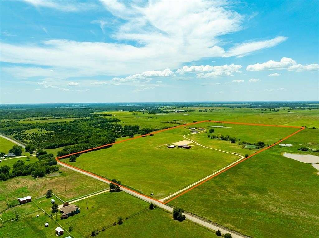 80 Acres of Agricultural Land with Home for Sale in Prague, Oklahoma