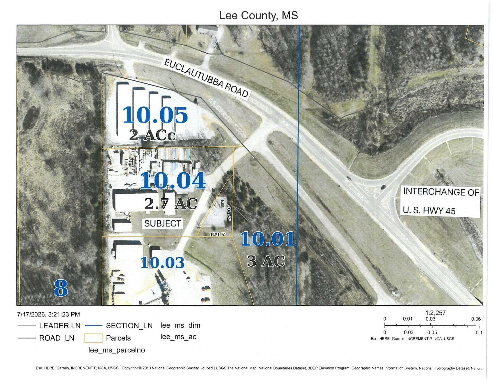 2.7 Acres of Improved Commercial Land for Sale in Saltillo, Mississippi