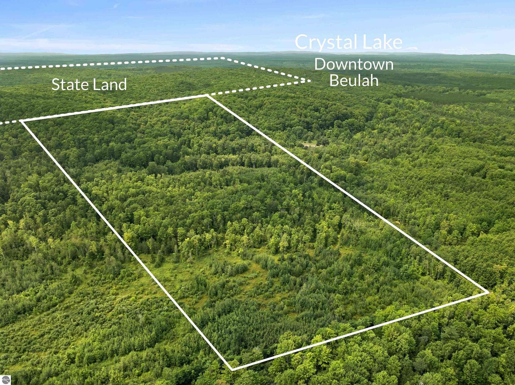75.6 Acres of Recreational & Residential Land for Sale in Thompsonville, Michigan