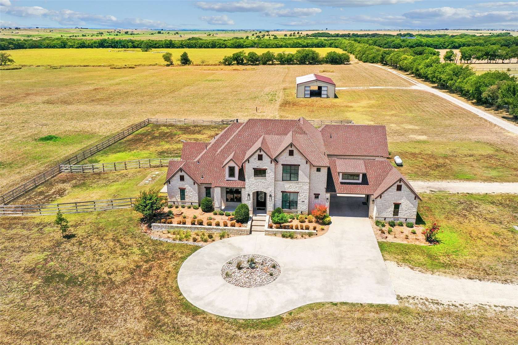 12.2 Acres of Land with Home for Sale in Krum, Texas