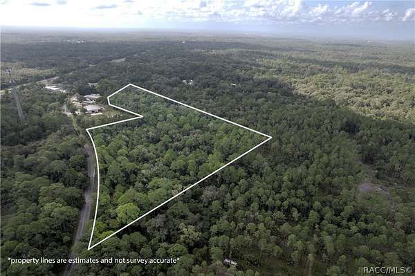 11.8 Acres of Recreational & Residential Land for Auction in Crystal River, Florida