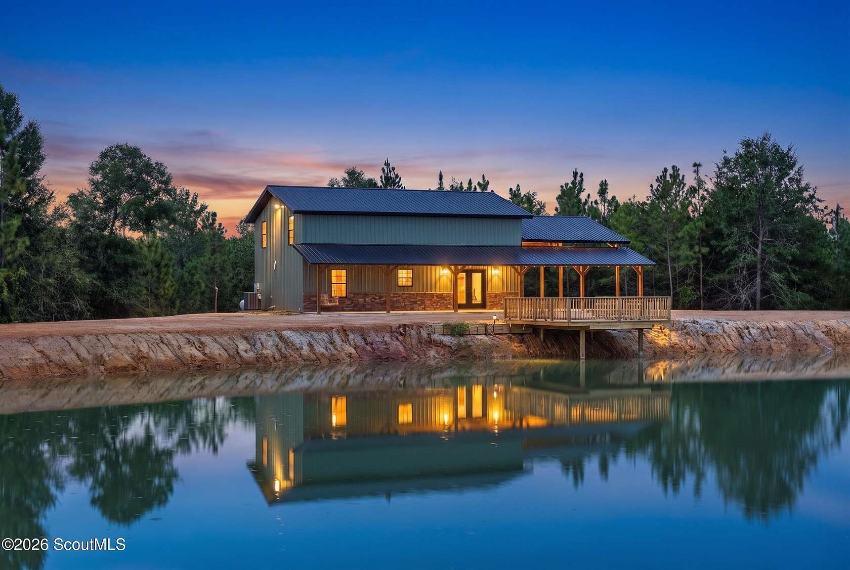 25.5 Acres of Recreational Land with Home for Sale in Milan, Georgia