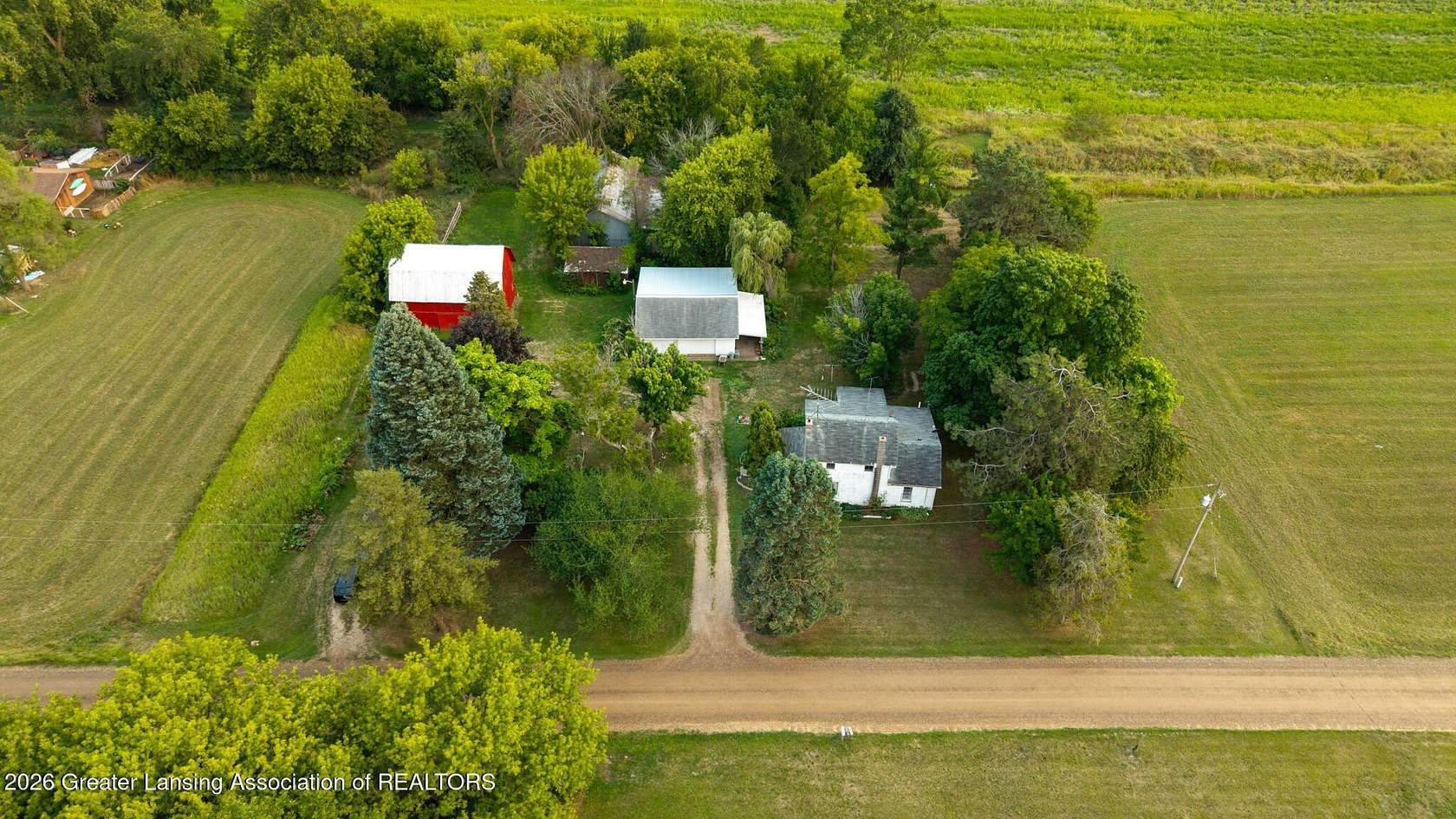 36 Acres of Land with Home for Sale in St. Johns, Michigan