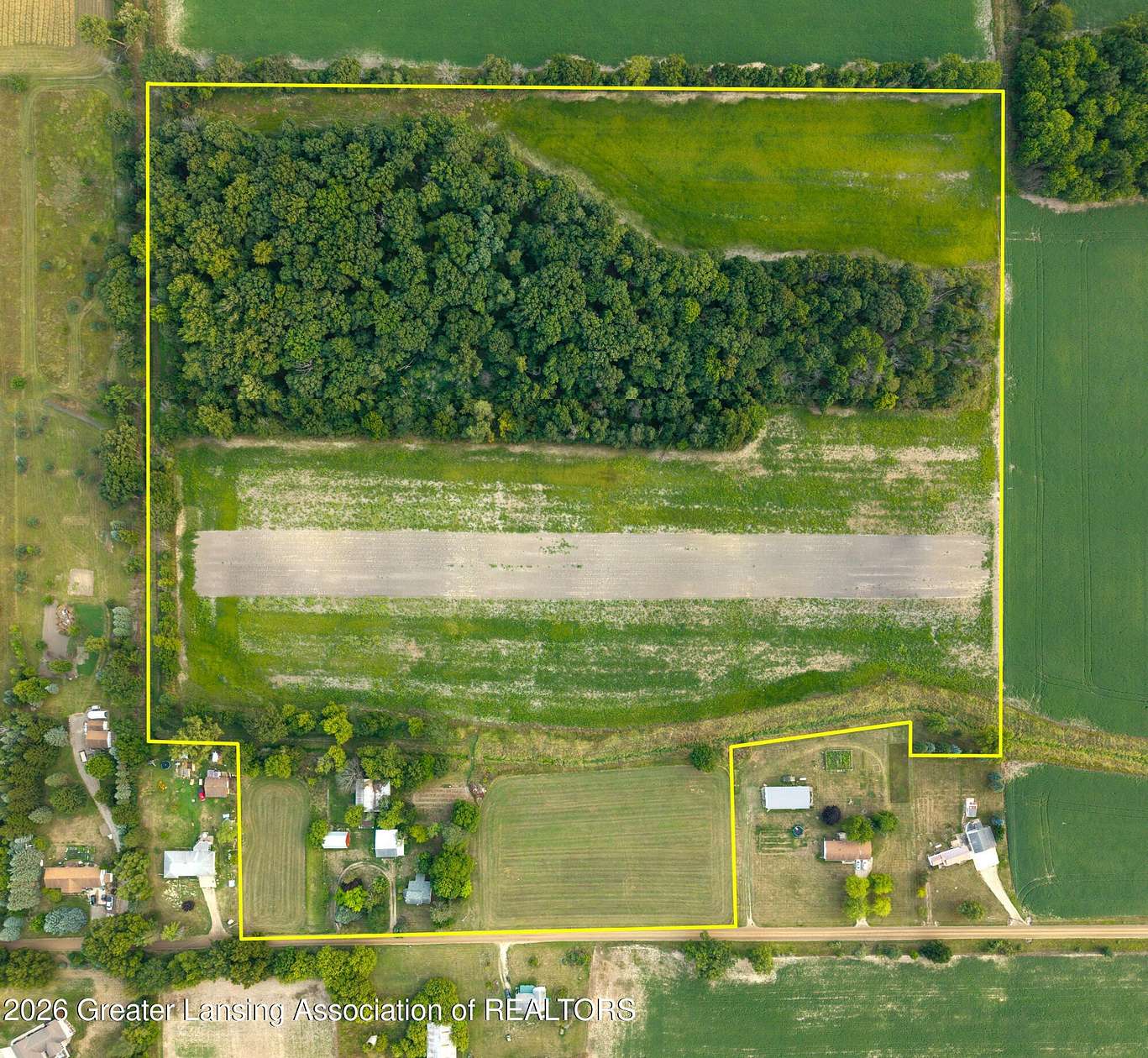 36 Acres of Land with Home for Sale in St. Johns, Michigan