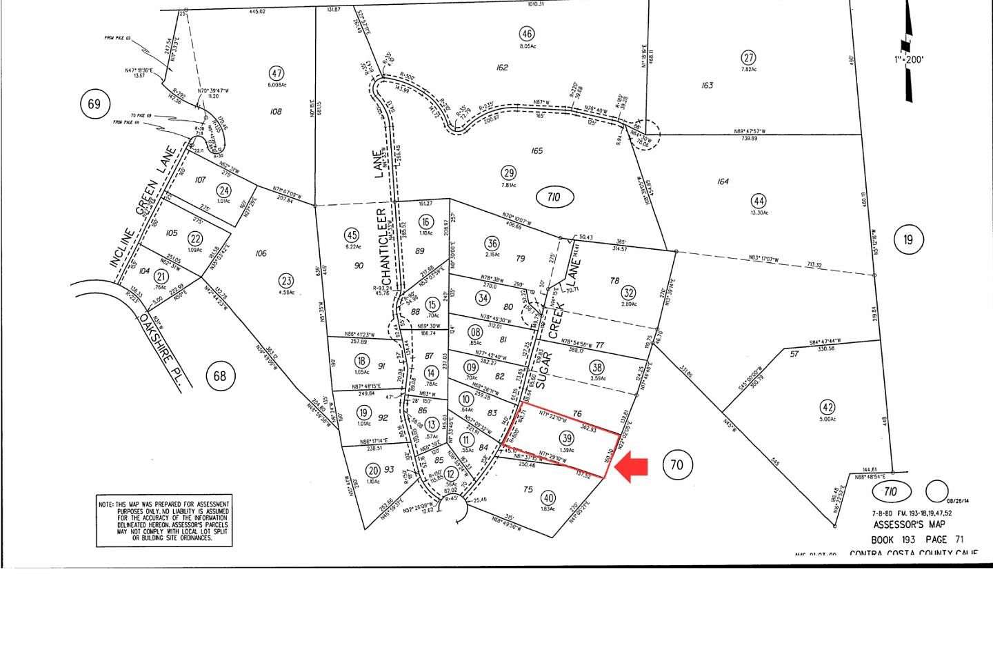 1.39 Acres of Residential Land for Sale in Alamo, California