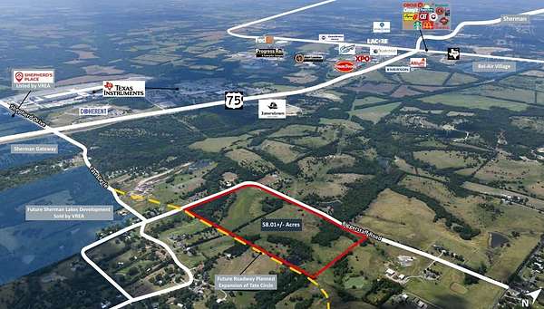 58 Acres of Land for Sale in Sherman, Texas