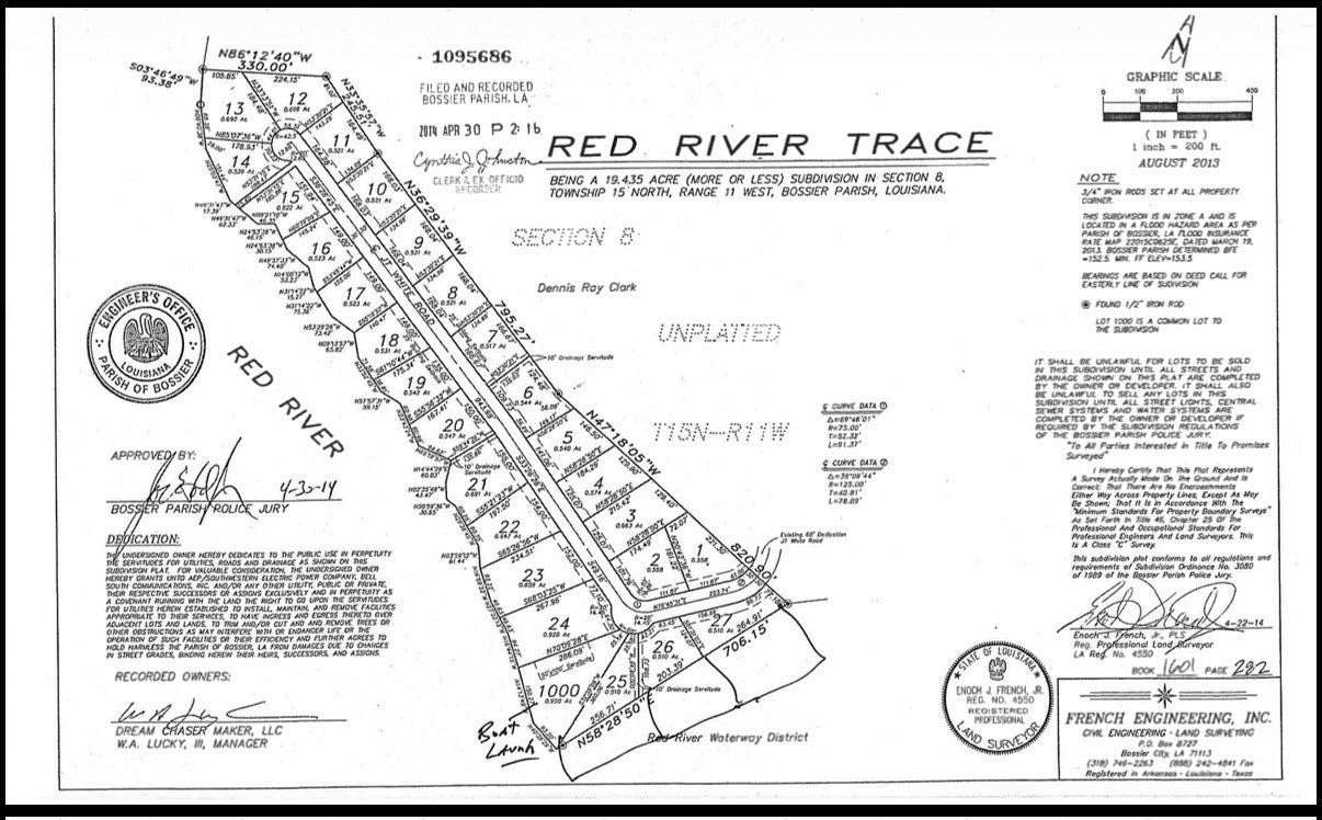 0.52 Acres of Residential Land for Sale in Elm Grove, Louisiana