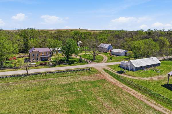 424 Acres of Agricultural Land with Home for Sale in Alma, Kansas