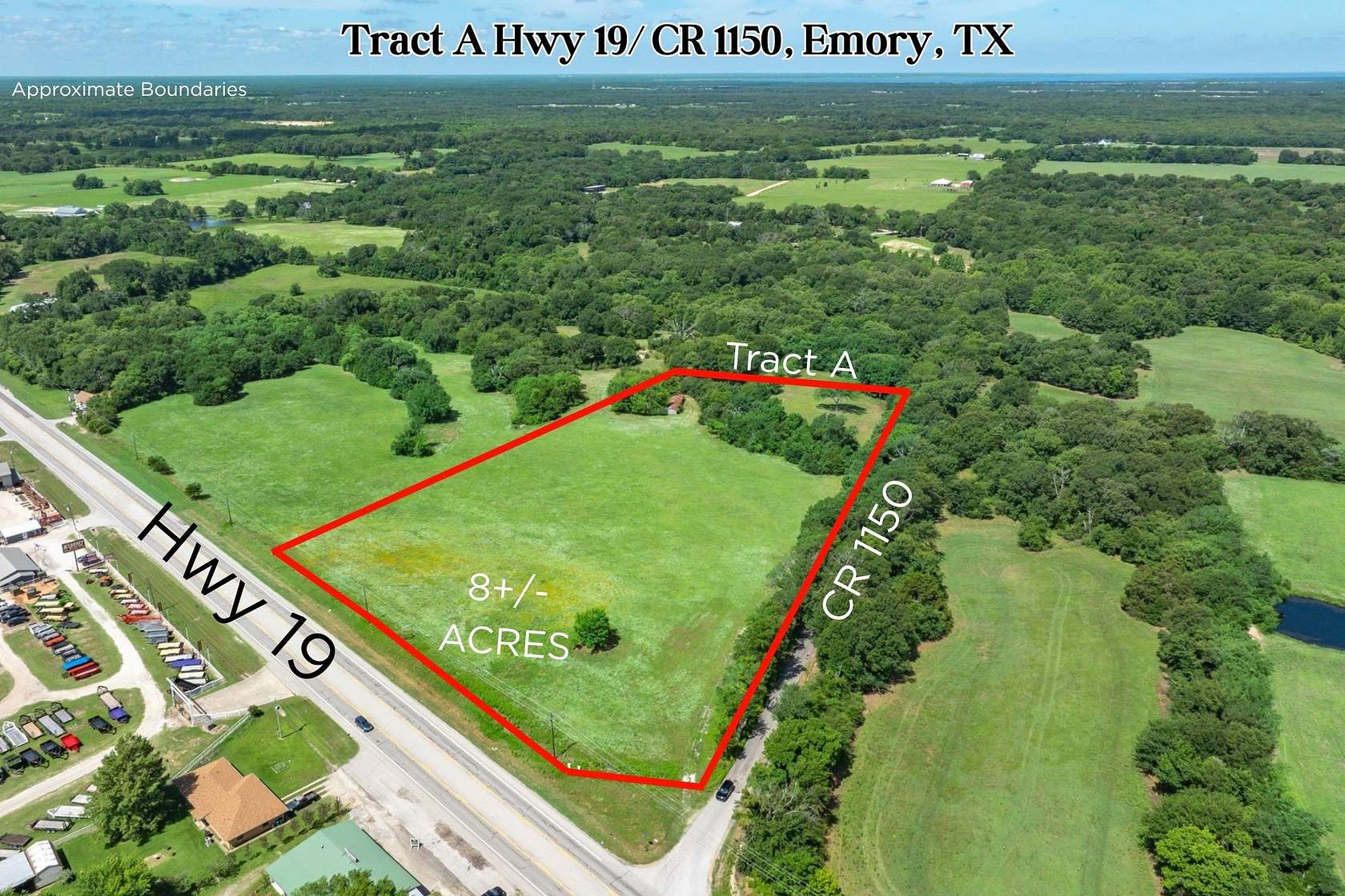 8.45 Acres of Mixed-Use Land for Sale in Emory, Texas