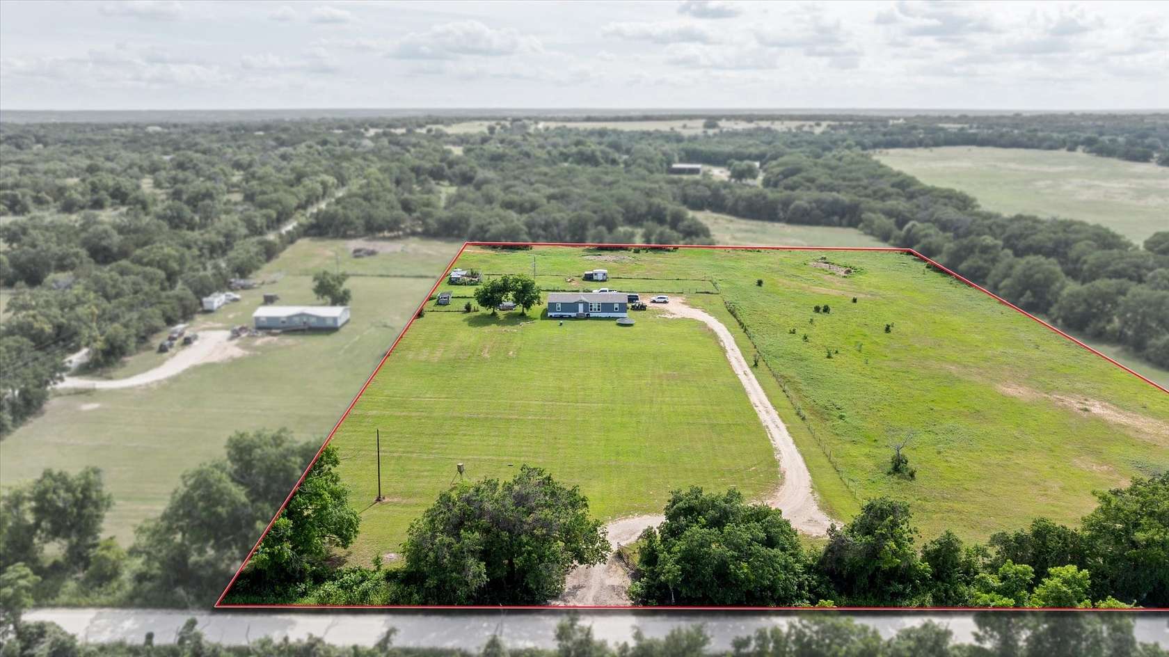 8 Acres of Land with Home for Sale in Hico, Texas