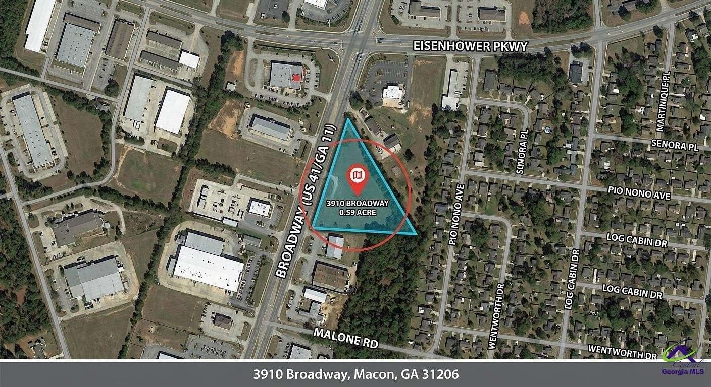 0.59 Acres of Commercial Land for Sale in Macon, Georgia
