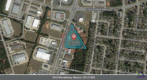 0.59 Acres of Commercial Land for Sale in Macon, Georgia
