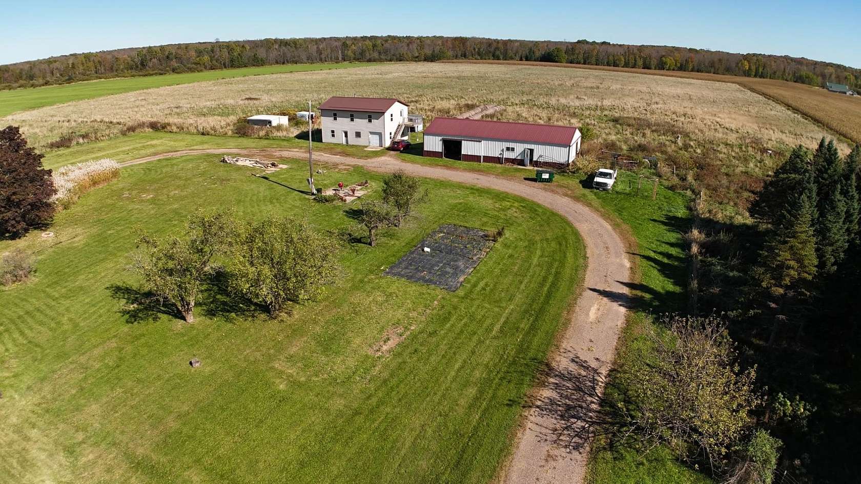 5 Acres of Land with Home for Sale in Kennan, Wisconsin