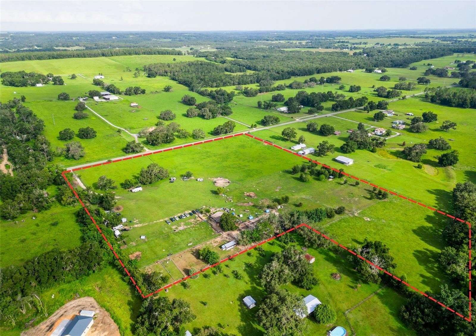 21 Acres of Land with Home for Sale in Dade City, Florida