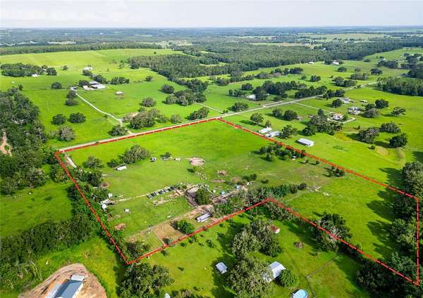 21 Acres of Land with Home for Sale in Dade City, Florida