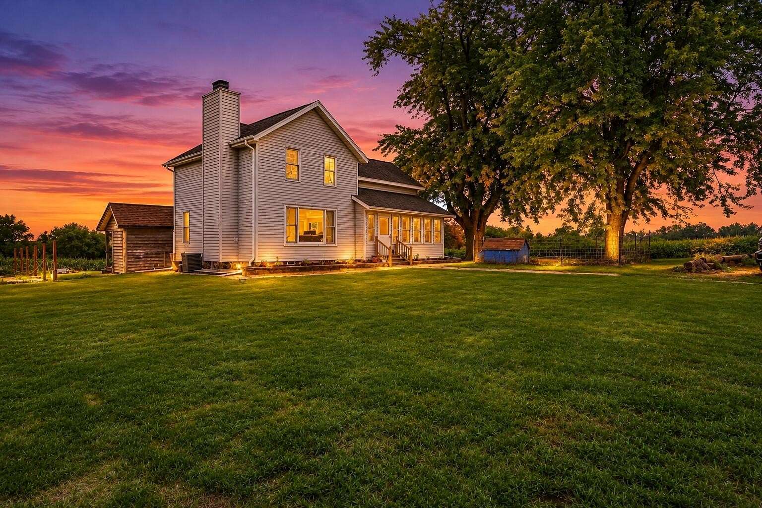 15.6 Acres of Land with Home for Sale in Reeseville, Wisconsin