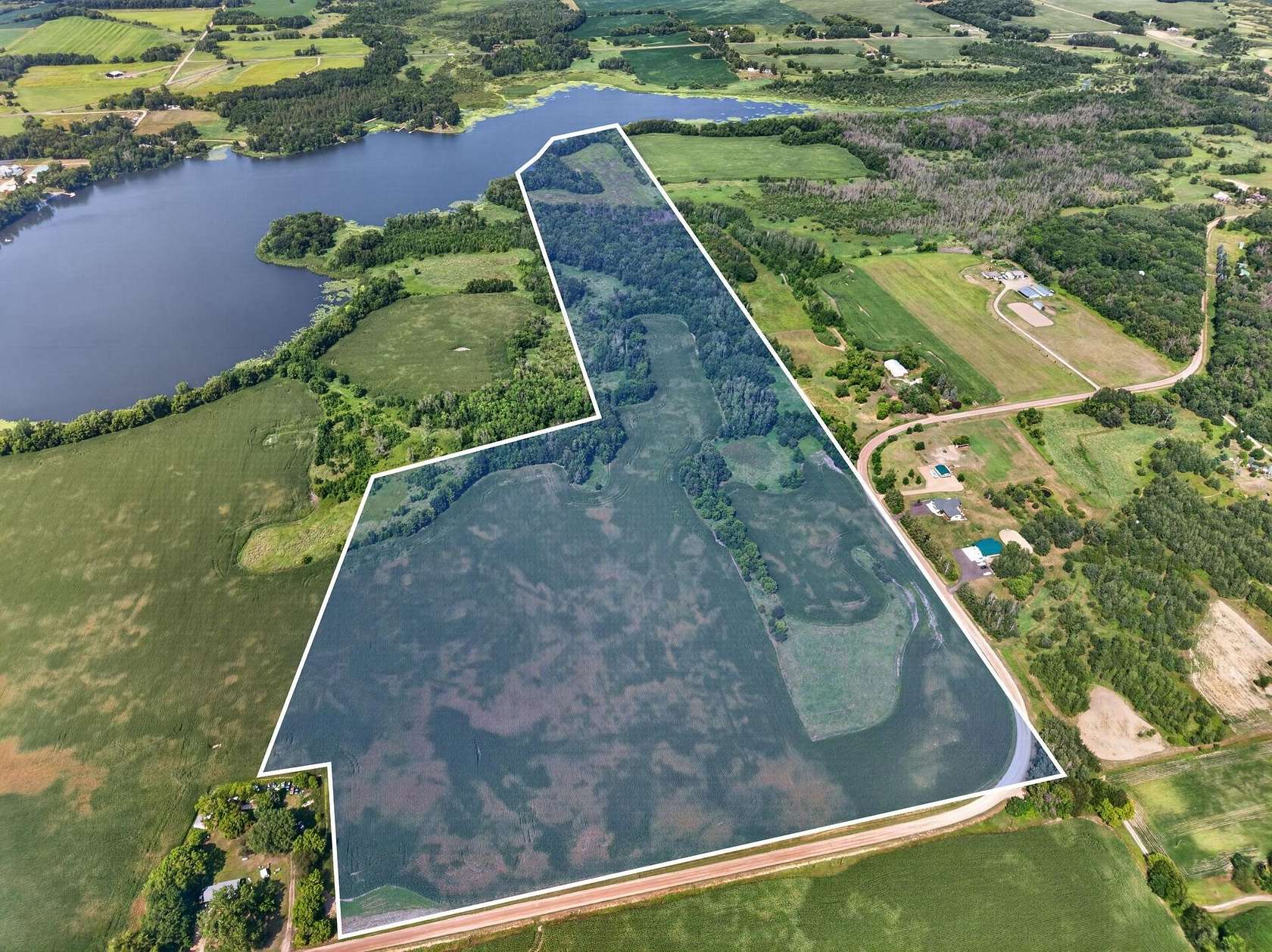 89.9 Acres of Recreational Land for Sale in Dalbo, Minnesota