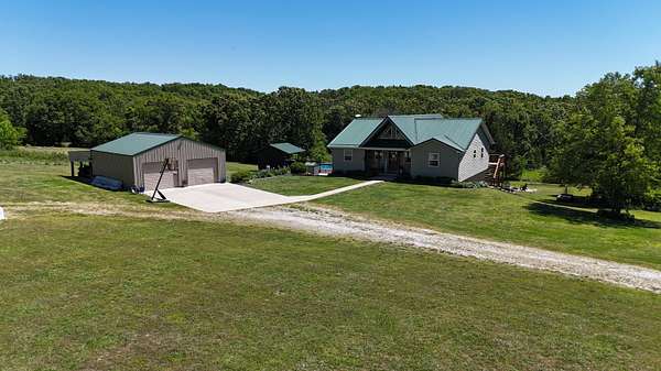 15 Acres of Recreational Land with Home for Sale in Hartville, Missouri