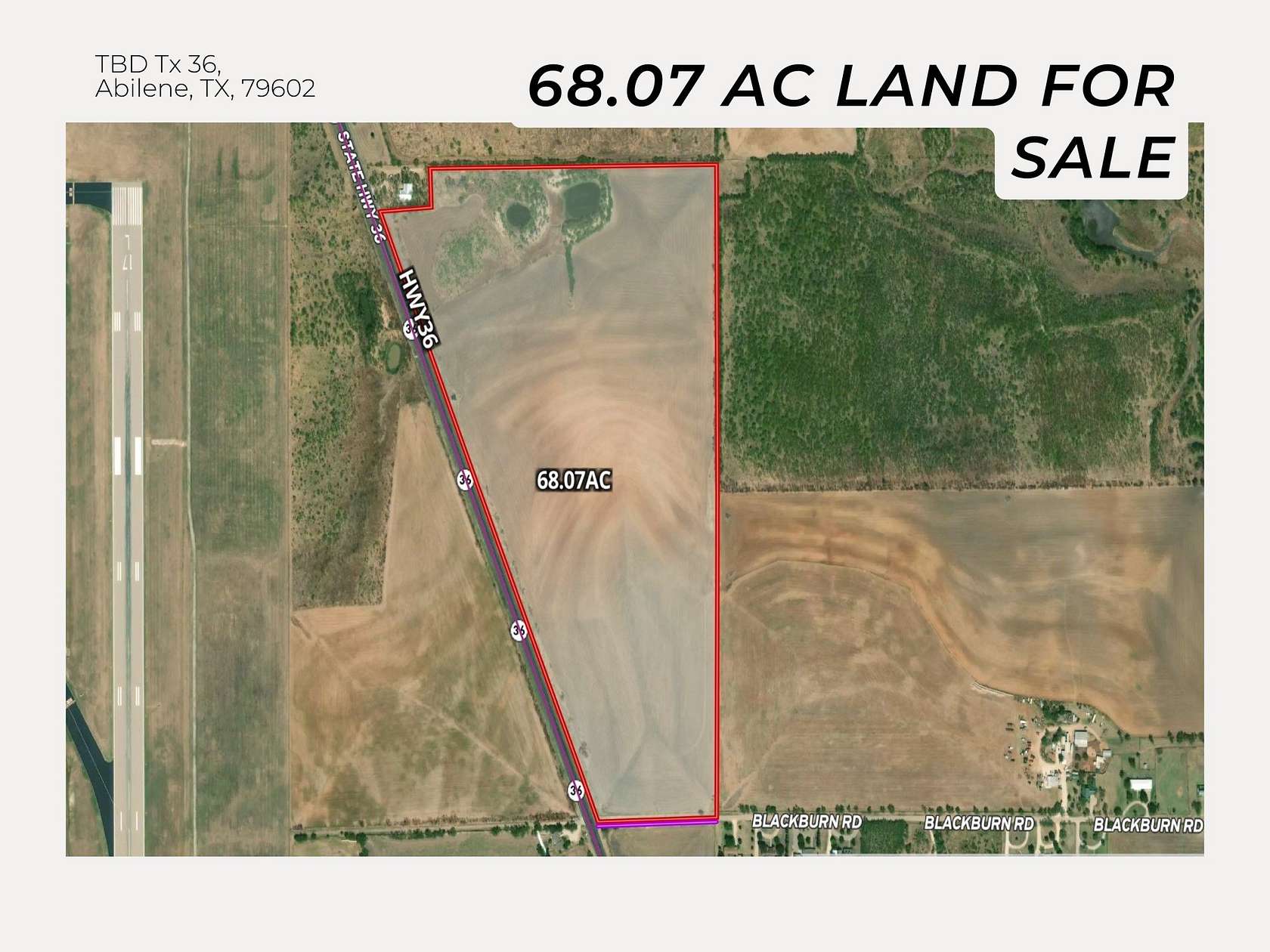 68 Acres of Land for Sale in Abilene, Texas