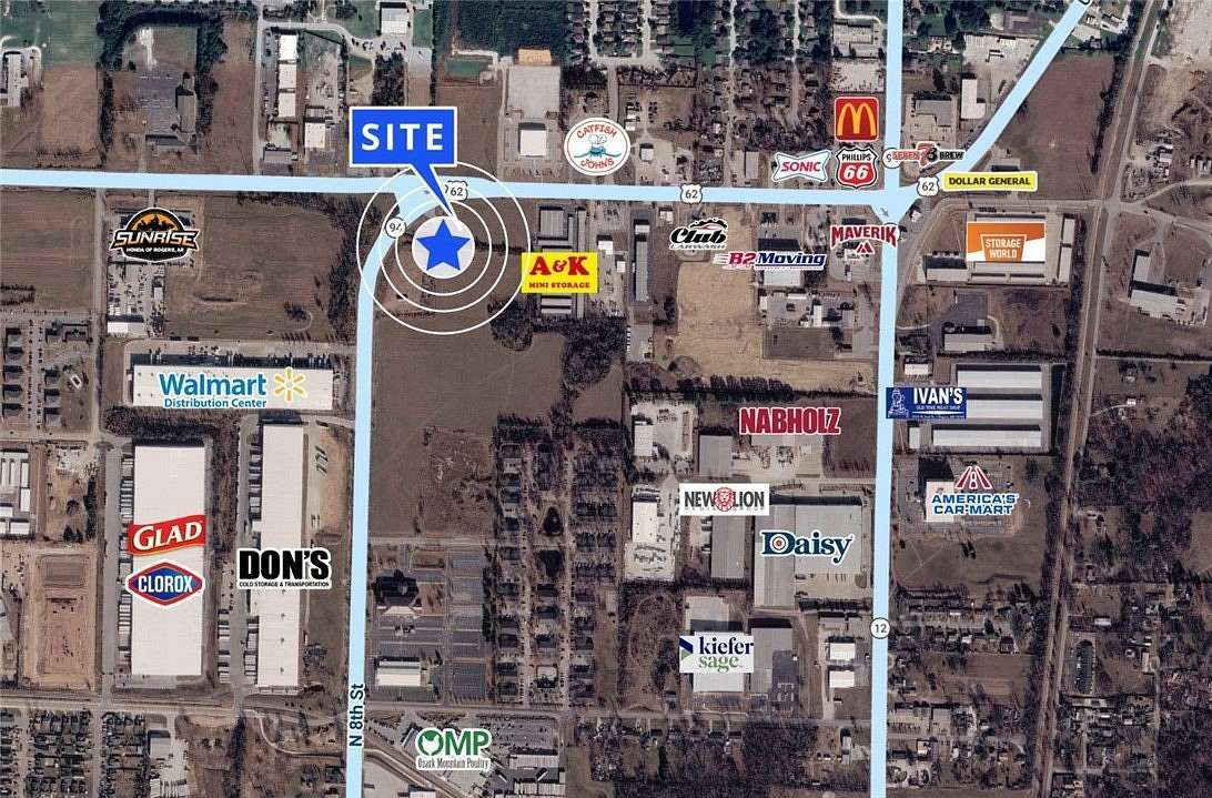 3.25 Acres of Commercial Land for Sale in Rogers, Arkansas