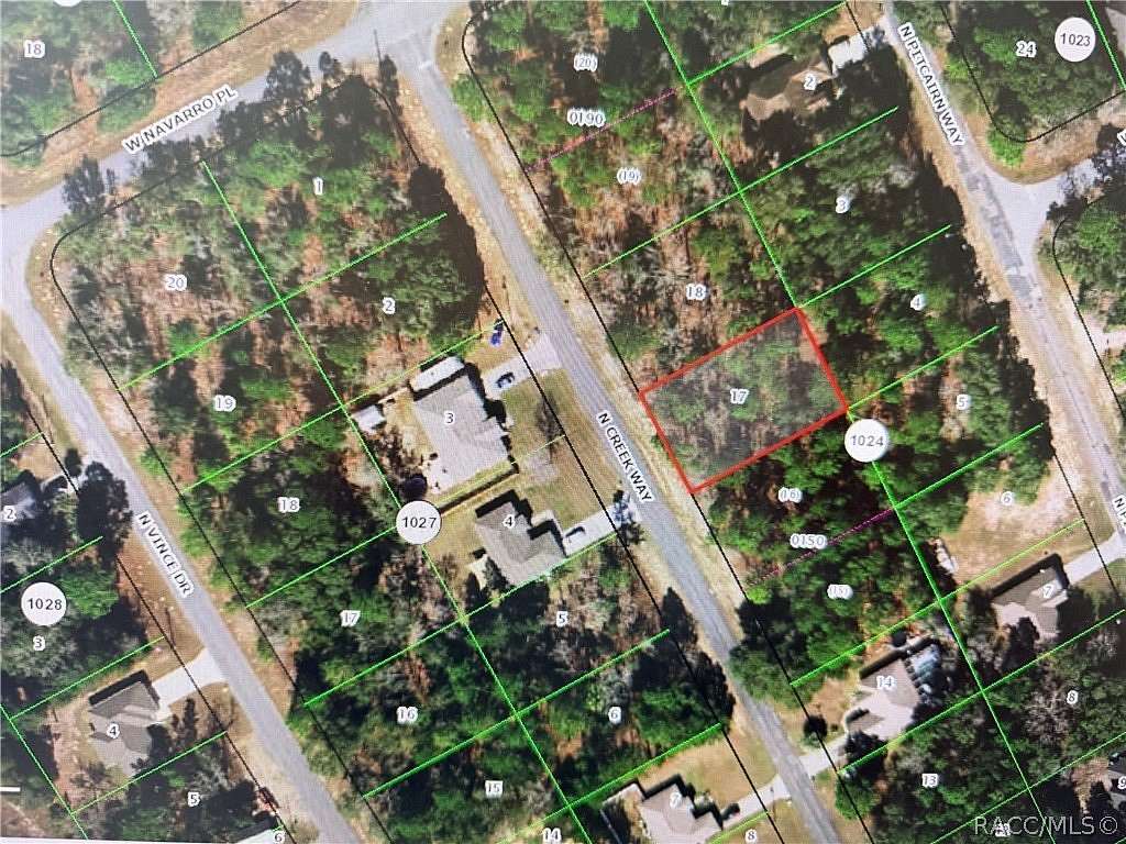 0.23 Acres of Residential Land for Sale in Citrus Springs, Florida