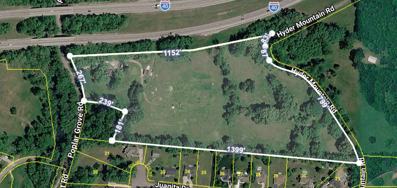 16.6 Acres of Land for Sale in Cookeville, Tennessee