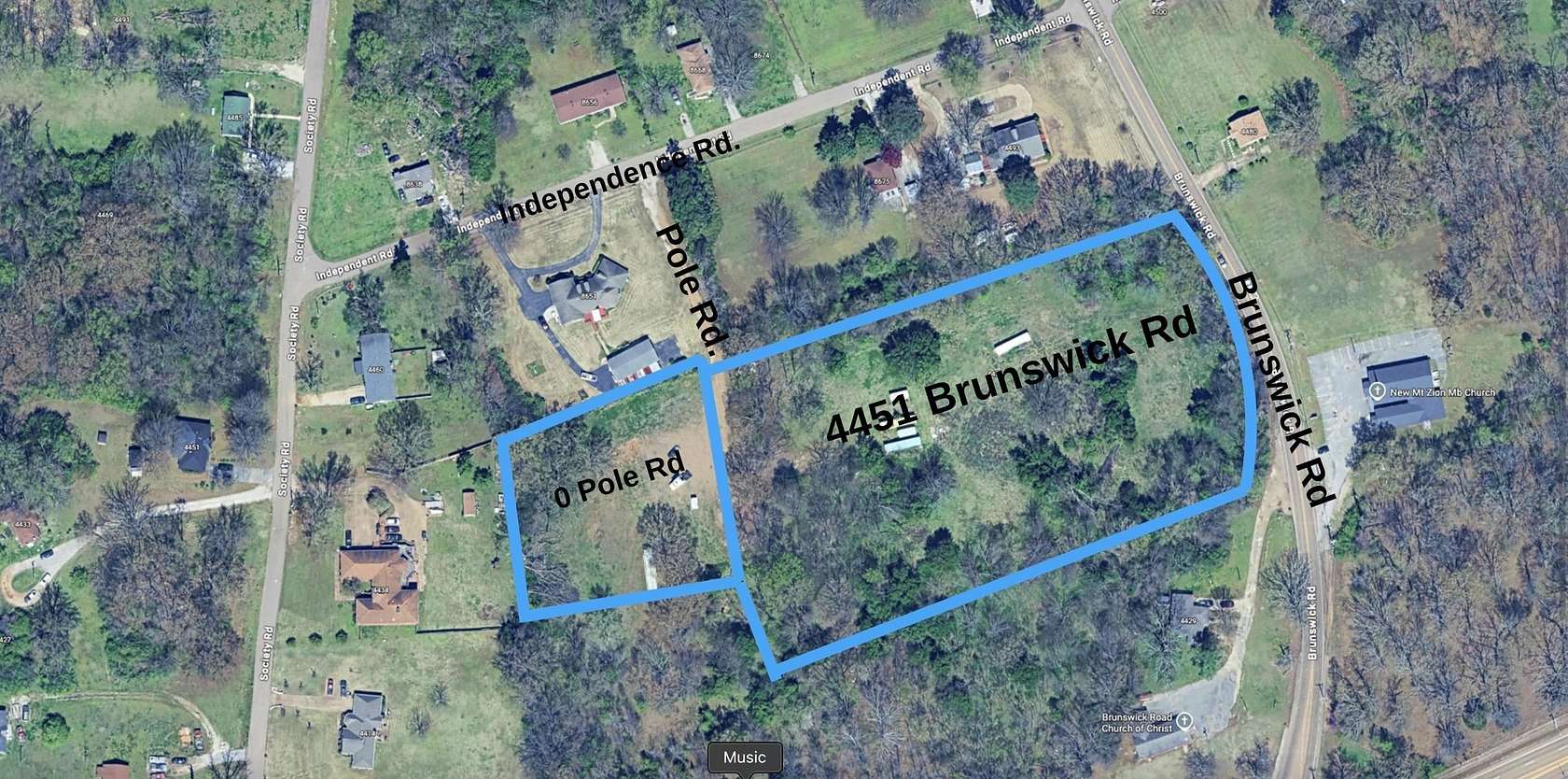 6 Acres of Residential Land for Sale in Bartlett, Tennessee