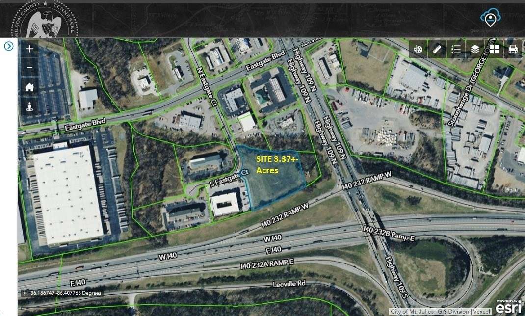 3.37 Acres of Commercial Land for Sale in Lebanon, Tennessee